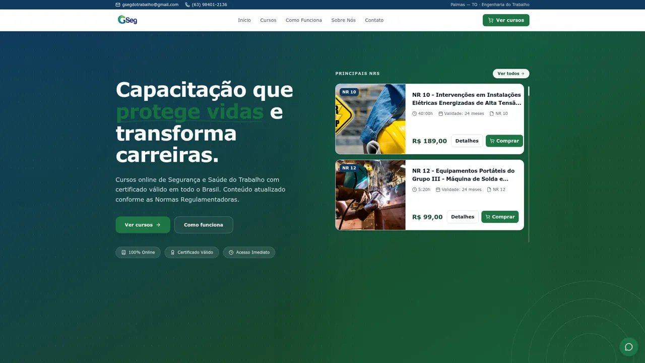 Plataforma GSeg Academy