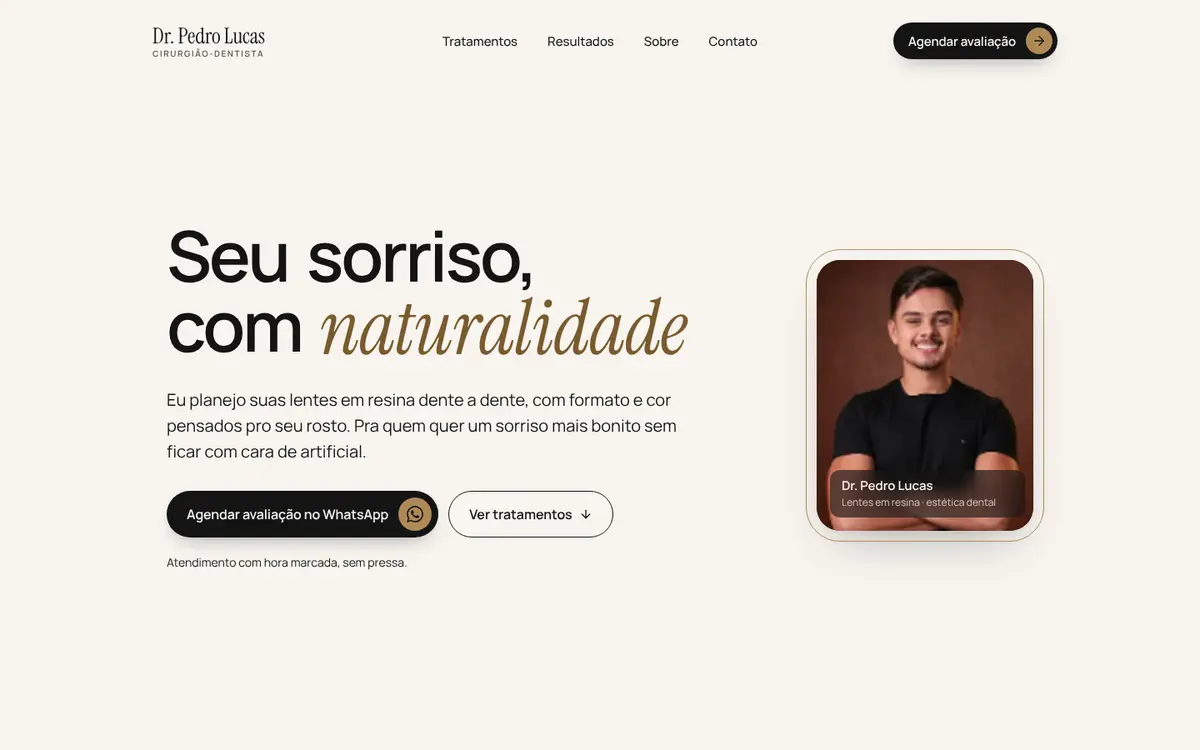 Site do Dr. Pedro Lucas